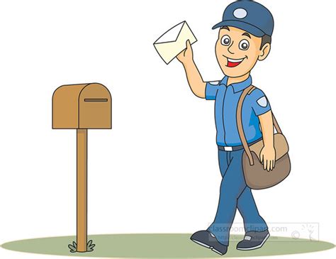 Mail Carrier Clipart 5914 Classroom Clip Art