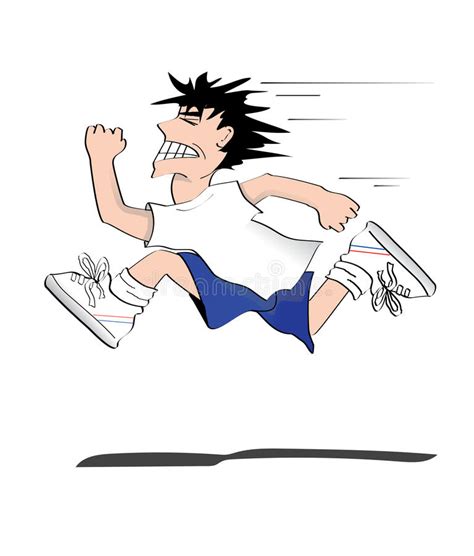Young man with limb prosthesis isolated cartoon. Running Man Stock Illustration - Image: 52436455
