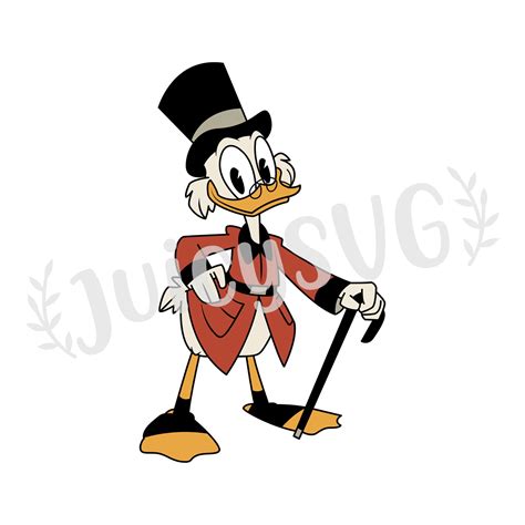Scrooge Mcduck Ducktales Layered Svg Cricut Cut File Etsy