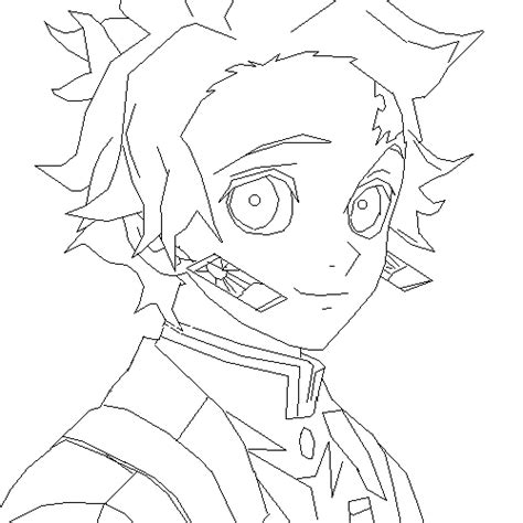 Tanjiro Kamado Shocked Coloring Pages Demon Slayer Coloring Pages