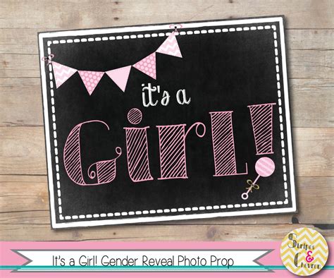 It S A Girl Chalkboard Sign Gender Reveal Ideas
