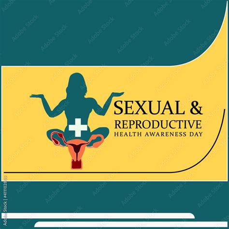 sexual and reproductive health awareness day concept web brochure design illustration vector