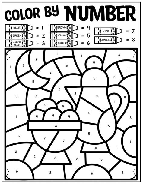 Ramadan Color By Number Activity Pages Free Printable In The Playroom