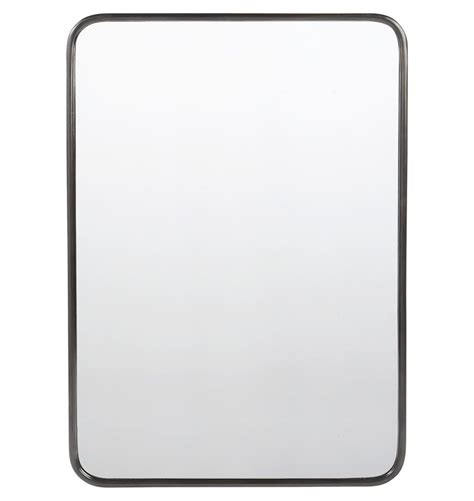 30 X 40 Metal Framed Mirror Rounded Rectangle Metal Frame Mirror
