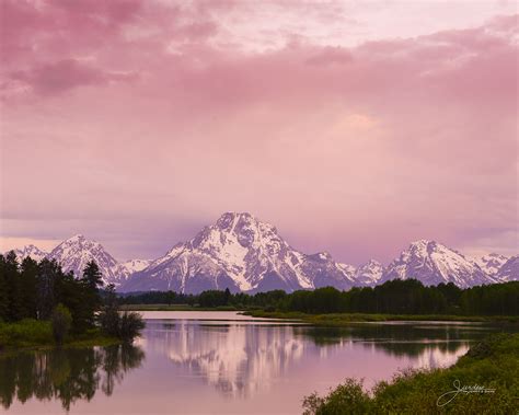 Reflection Of Mount Moran Grand Teton National Park Wyoming The