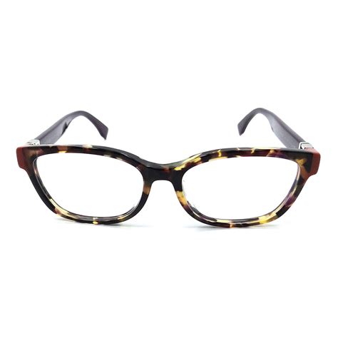 Womens Ff 0130 Eyeglass Frames Havana Plum Fendi Touch Of Modern