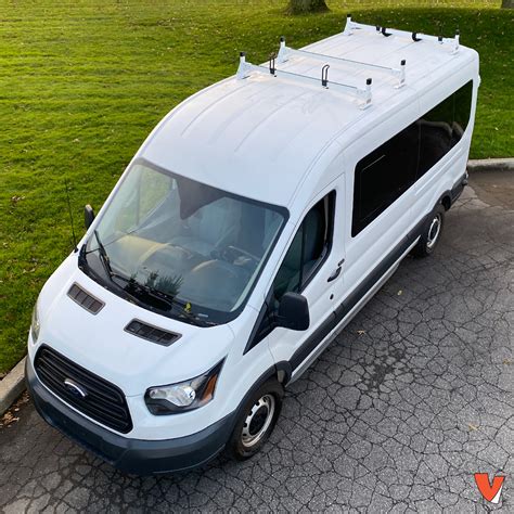 H1 Ladder Roof Rack For Ford Transit Cargo Van 2015 On Vantech Usa Inc