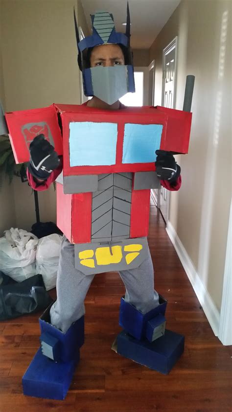 Optimus Prime Halloween Costume Diy