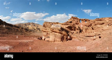 Scenic Weathered Orange Rock In Stone Desert Stock Photo Alamy
