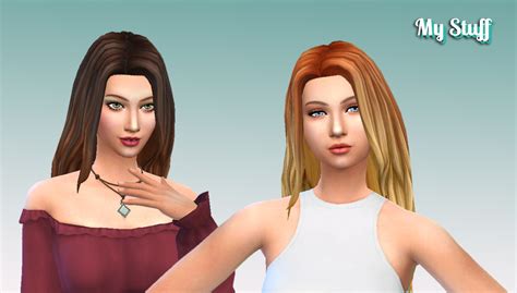 Sims 4 Hairs Mystufforigin Gorgeous Hairstyle Ombre