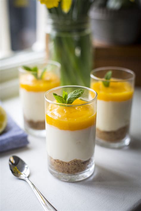 If you are looking to set up a dessert bar for a crowd of 100 you will want to make several different recipes listed below to provide variety in your baking and meet a lot of different tastes. Donal Skehan | Mini Lemon Curd Cheesecakes