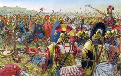 The Clash Between The Romans And The Army Of Latin Led By Lucius