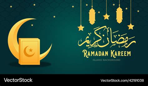 Gradient Ramadan Kareem Background Premium Vector Image