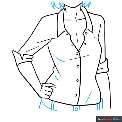 How To Draw An Anime Shirt Easy Step By Step Tutorial