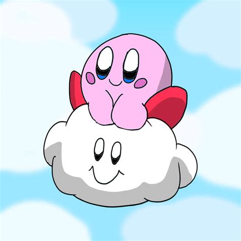 Kirby On A Lakitu Cloud By Swagkirbyart On Deviantart