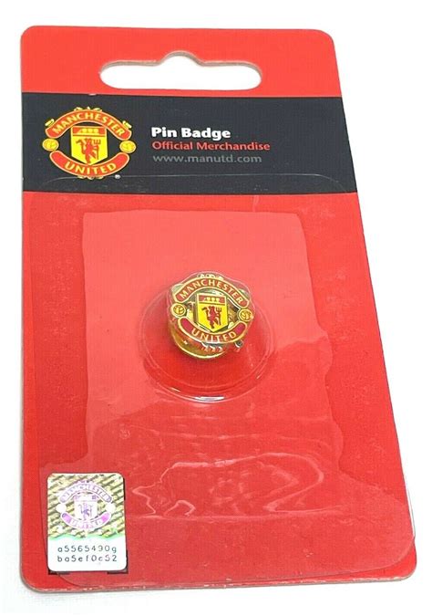 Manchester United Pin Badge Football Club Logo Crested Etsy