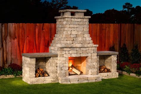 Fremont Diy Outdoor Fireplace Kit Makes Hardscaping Easy