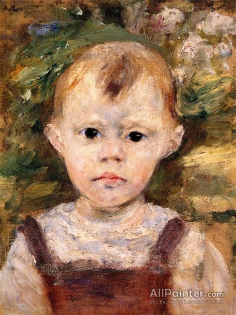 Pierre Auguste Renoir Portrait Of A Little Boy Oil Painting