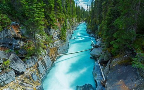 River In Yoho National Park Canada Hd Wallpaper Background Image