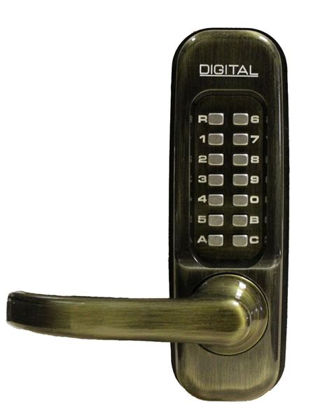 Lockey 1150 Keyless Mechanical Digital Spring Latch Door Lock Antique