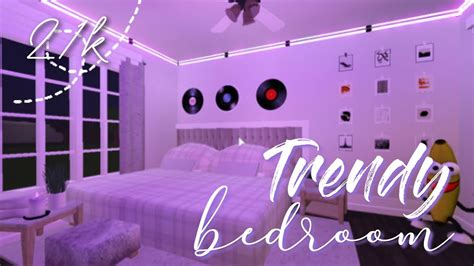 Roblox Bloxburg Trendy Bedroom Build Youtube