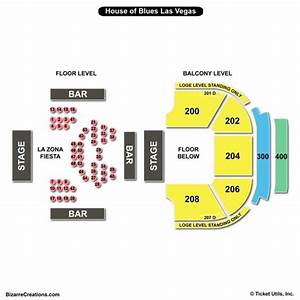House Of Blues Las Vegas Seating Chart Seating Charts Tickets