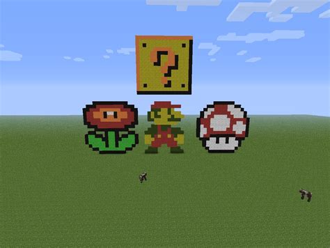 Super Mario Pixel Art Minecraft Blog