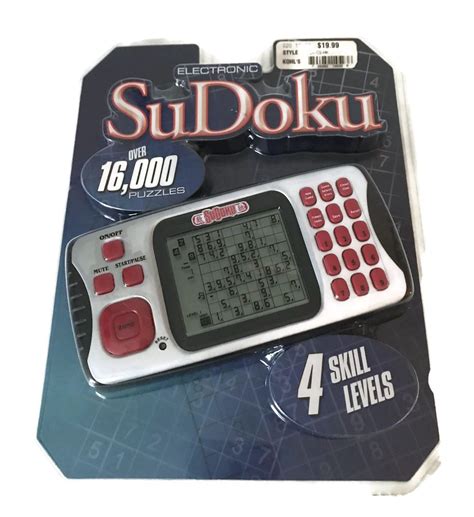 Excalibur Electronic Handheld Sudoku 16000 Puzzles Game 4 Levels For