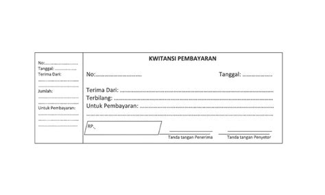 Format Kwitansi Word yang bisa Diedit di Word (Download)