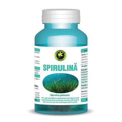 Capsule Spirulina Hypericum Plant