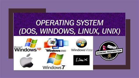 Operating System Dos Windows Linux Unix Banking Preparation