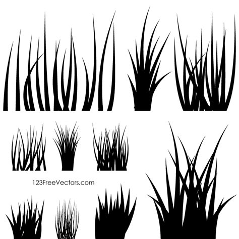 Grass Blades Vector At Getdrawings Free Download