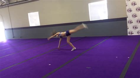 Cheerxperience Tumbling Front Walkover Round Off Back Handspring Series To Tuck Youtube