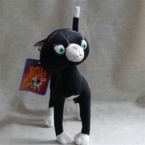 Cartoon Movie Series Plush Game Bolt Dog The Black Cat Mittens 9 21cm