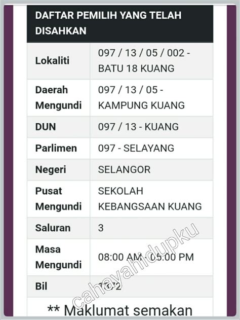 Selepas anda mendaftar diri anda sebagai pengundi pilihanraya spr malaysia. CAHAYA HIDUPKU: JOM SEMAK TEMPAT MENGUNDI