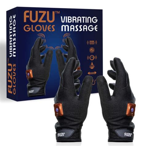 fuzu vibrating massage gloves vibrating massaging set left right hands 5 finger ebay