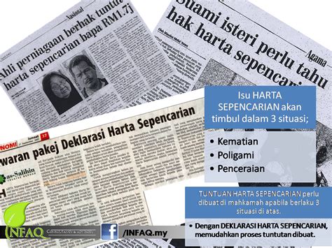 Anda ada kemusykilan mengenai harta sepencarian (jointly acquired property) percuma atas talian (online), sms/whatsapp ke. Harta Sepencarian Suami Isteri??? - Bubblynotes - Malaysia ...