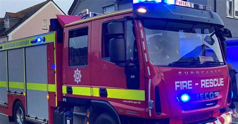 Fire Erupts In Barn Containing 50 Tonnes Of Hay Bales Near Highbridge