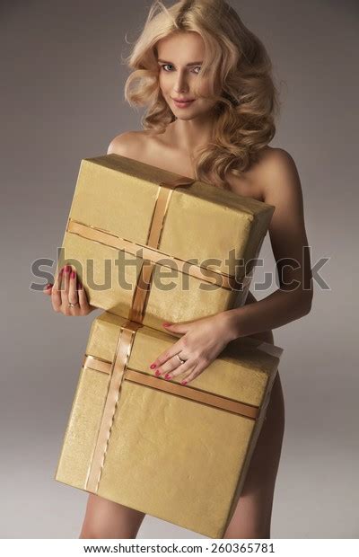Naked Woman Gift Boxes Stock Photo 260365781 Shutterstock
