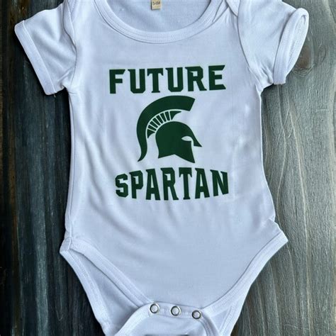 Michigan State Spartan Embroidery Etsy