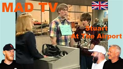 Madtv Stuart At The Airport Reaction Office Blokes React Youtube