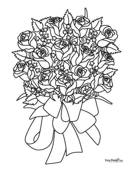 Printable Rose Coloring Pages 30 Roses Illustrations Project Diy Hub