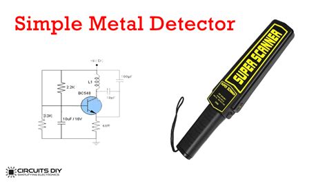 Simple Metal Detector Circuit Using Bc Transistor
