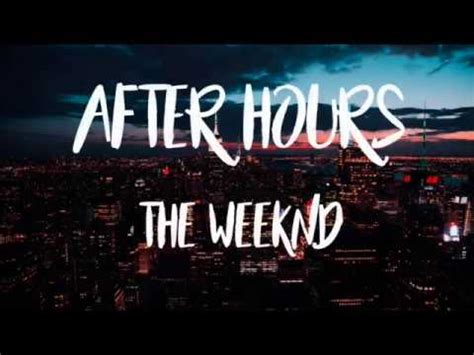 Abel tesfaye, carlo montagnese, jason matthew quenneville, mario winans, ahmad balshe lyrics powered by www.musixmatch.com. The Weeknd - After Hours (Lyrics)🎶 - YouTube