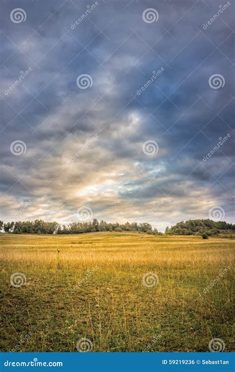 Meadow And Sky Stock Photo Image Of Mountain Horizon 59219236