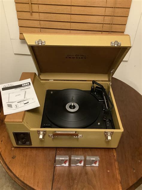 Crosley Cr89 Stack O Matic Portable Record Player With 3 Replacement