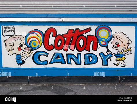 Old Cotton Candy Wall Drawing At Astroland Park In Coney Island New