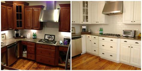 Before And After Painted Kitchen Cabinets Transform Your Kitchen In Style Kitchen Ideas