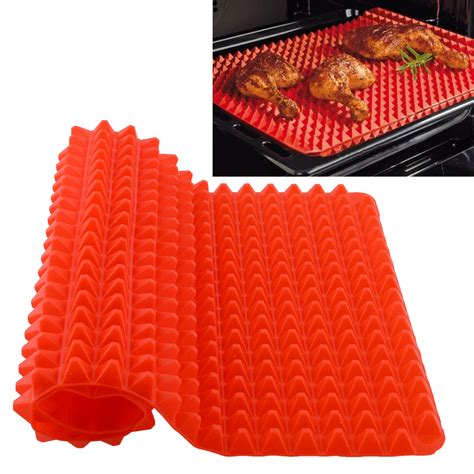 New Durable Pyramid Pan Non Stick Silicone Cooking Mat Oven Baking