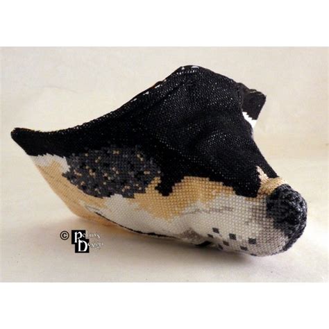 Stitch her in classic blue, brown or red! Dog Face Mask Cover 3d Cross Stitch Download in 2020 ...